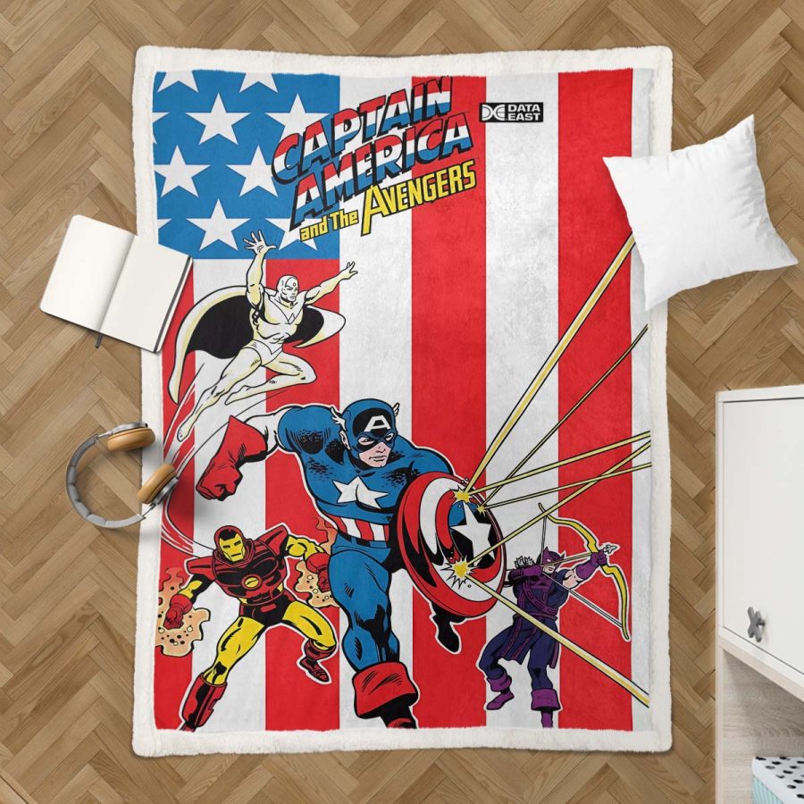 Captain America 05 Decke - Fleecedecke – Bild 3