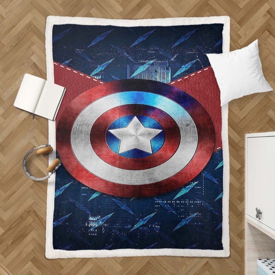Captain America 08 Decke - Fleecedecke – Bild 3