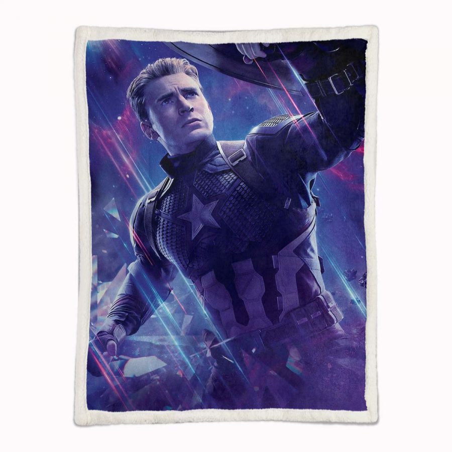 Captain America 09 Decke - Fleecedecke – Bild 2