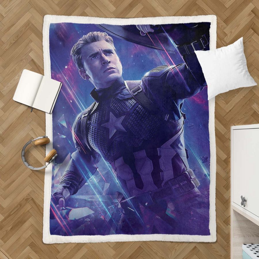 Captain America 09 Decke - Fleecedecke – Bild 3