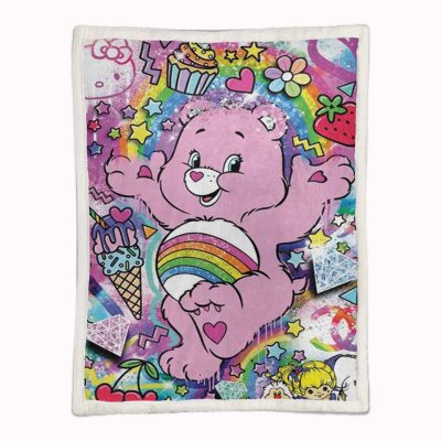 Alternative view of Glücksbärchis Cheer Bear 13 Decke - Fleecedecke