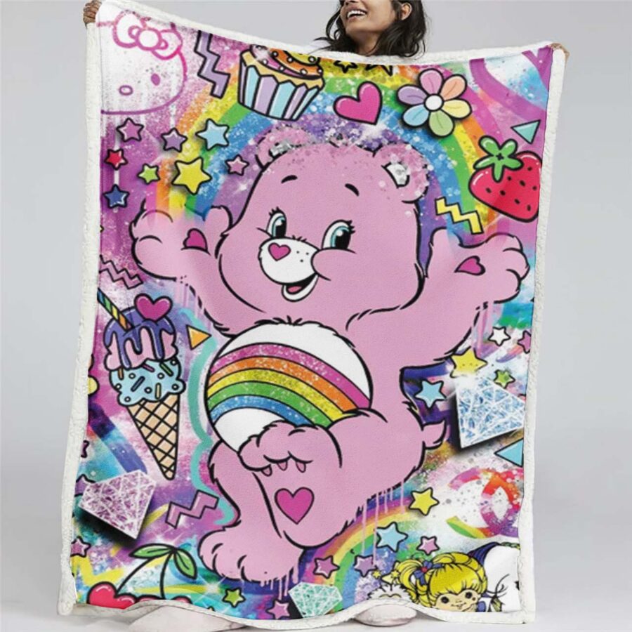 Glücksbärchis Cheer Bear 13 Decke - Fleecedecke
