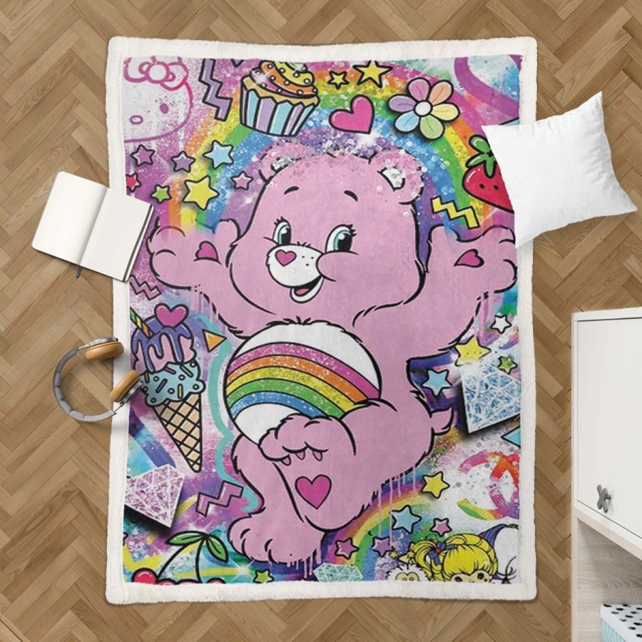 Glücksbärchis Cheer Bear 13 Decke - Fleecedecke – Bild 3