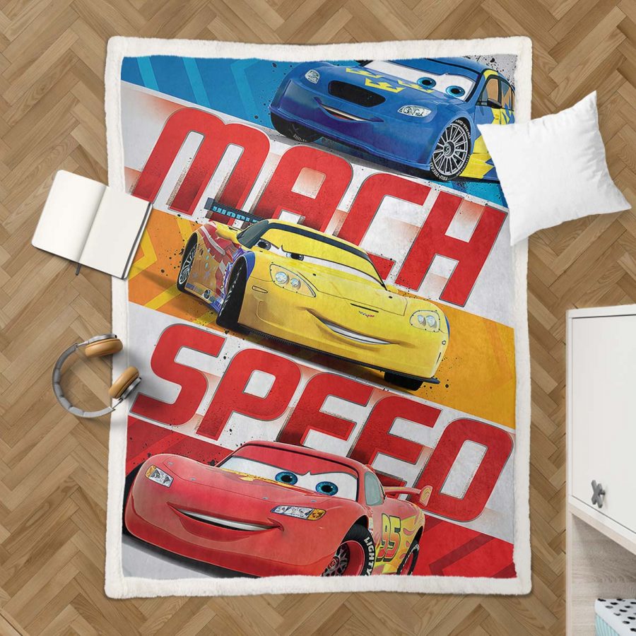Cars 95 Lightning McQueen und Freunde 08 Decke - Fleecedecke – Bild 3