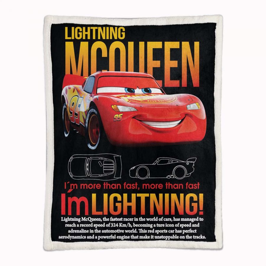 Cars 95 Lightyear Ich bin Lightning McQueen 06 Decke - Fleecedecke – Bild 2