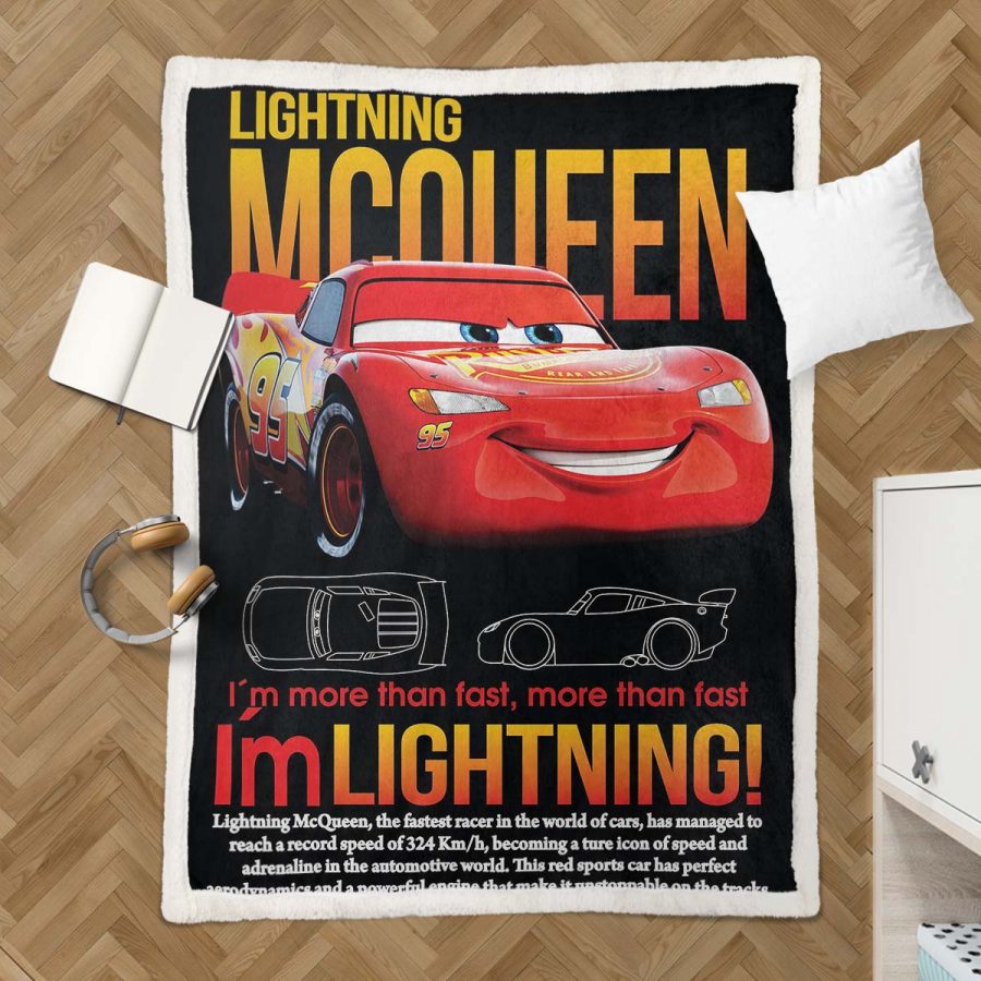 Cars 95 Lightyear Ich bin Lightning McQueen 06 Decke - Fleecedecke – Bild 3