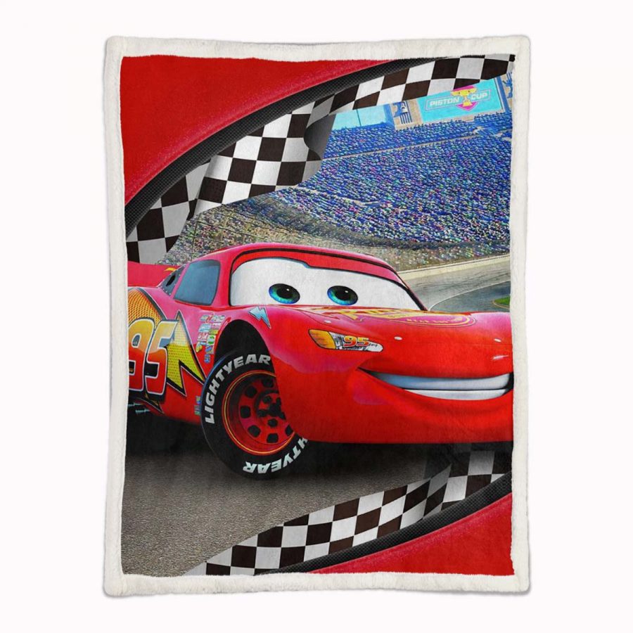 Cars 95 Lightyear Lightning McQueen 01 Decke - Fleecedecke – Bild 2