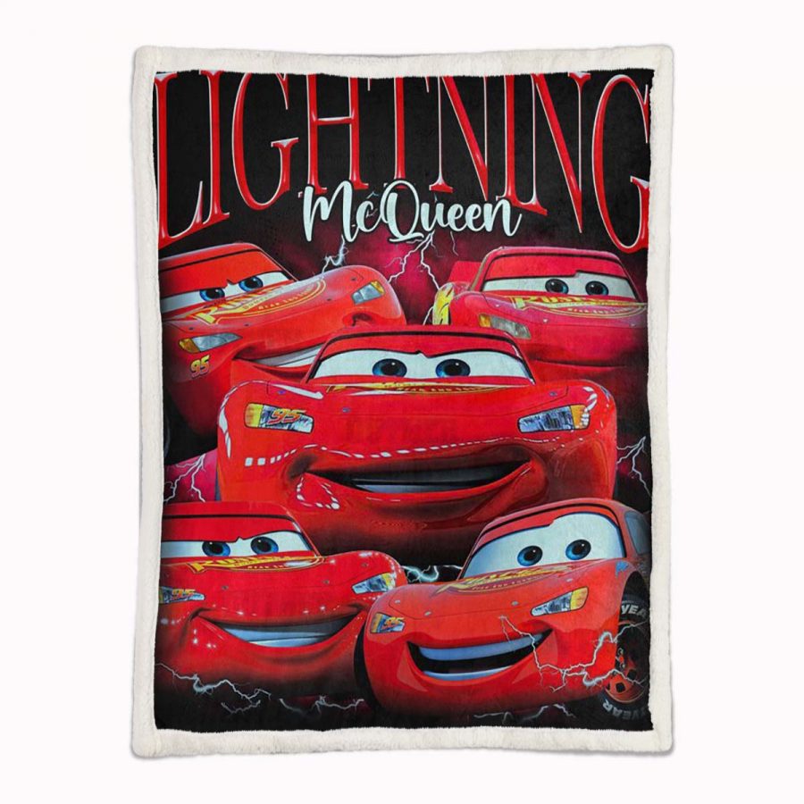 Cars 95 Lightyear Lightning McQueen 02 Decke - Fleecedecke – Bild 2
