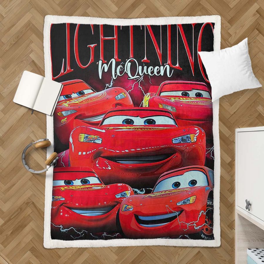 Cars 95 Lightyear Lightning McQueen 02 Decke - Fleecedecke – Bild 3