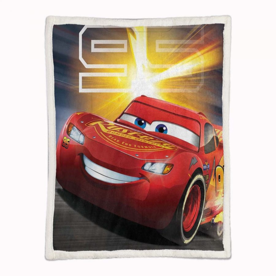 Cars 95 Lightyear Lightning McQueen 10 Decke - Fleecedecke – Bild 2