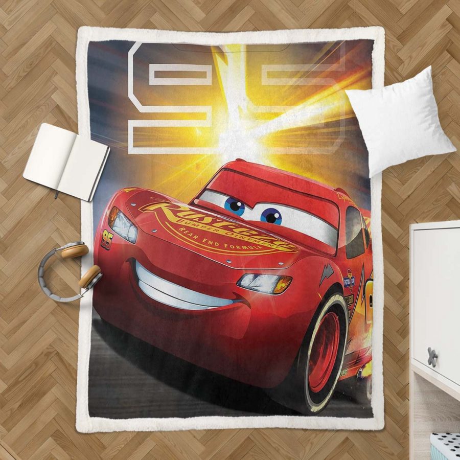 Cars 95 Lightyear Lightning McQueen 10 Decke - Fleecedecke – Bild 3