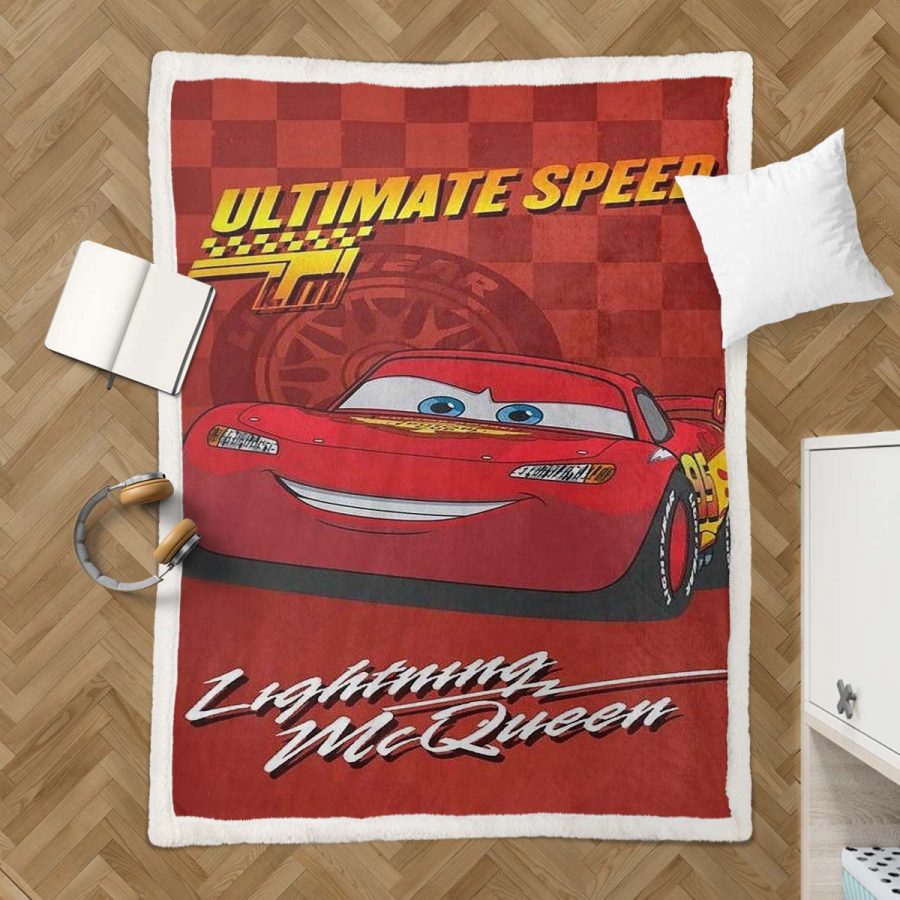 Cars 95 Lightyear Lightning McQueen Ultimate Speed 05 Decke - Fleecedecke – Bild 3