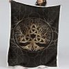 Keltischer Lebensbaum Decke - Fleecedecke