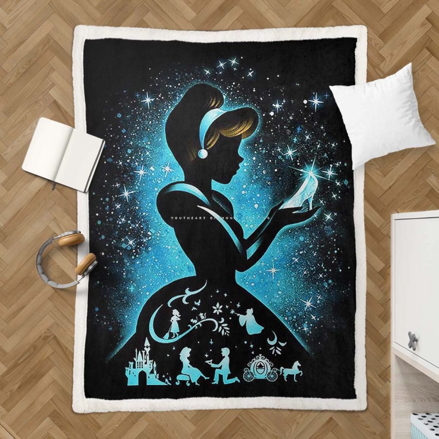 Cinderella Disney Prinzessin 04 Decke - Fleecedecke – Bild 3