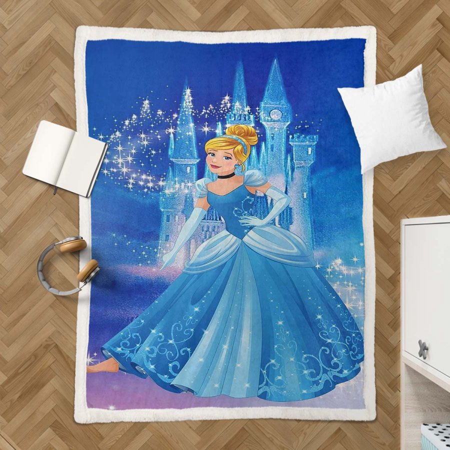 Cinderella Disney Prinzessin 05 Decke - Fleecedecke – Bild 3