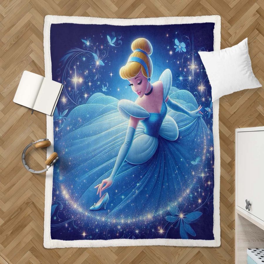 Cinderella Disney Prinzessin 06 Decke - Fleecedecke – Bild 3
