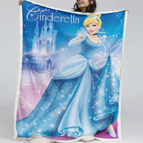 Cinderella Disney Prinzessin 08 Decke - Fleecedecke