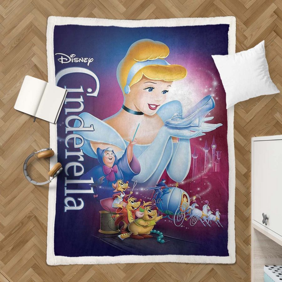Cinderella Disney Prinzessin 09 Decke - Fleecedecke – Bild 3