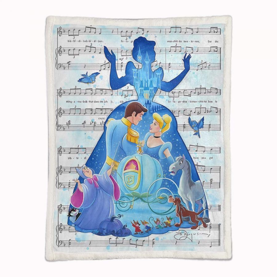 Cinderella Disney Prinzessin Decke - Fleecedecke – Bild 2