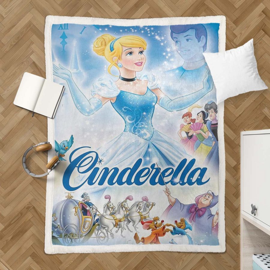 Cinderella Disney Prinzessin 11 Decke - Fleecedecke – Bild 3