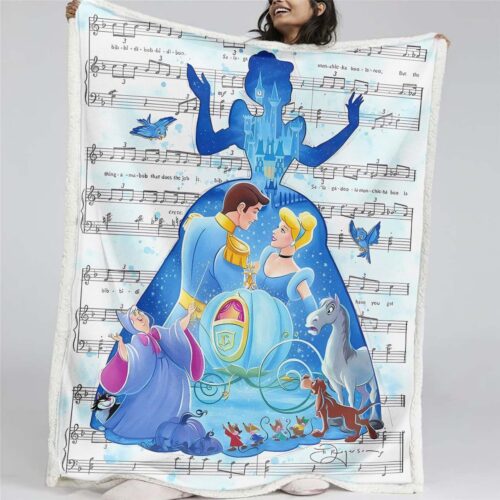 Cinderella Disney Prinzessin Decke - Fleecedecke