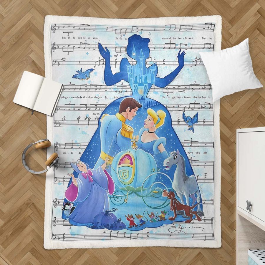 Cinderella Disney Prinzessin Decke - Fleecedecke – Bild 3