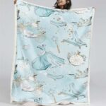 Cinderella Disney Prinzessin Muster 01 Decke – Fleecedecke
