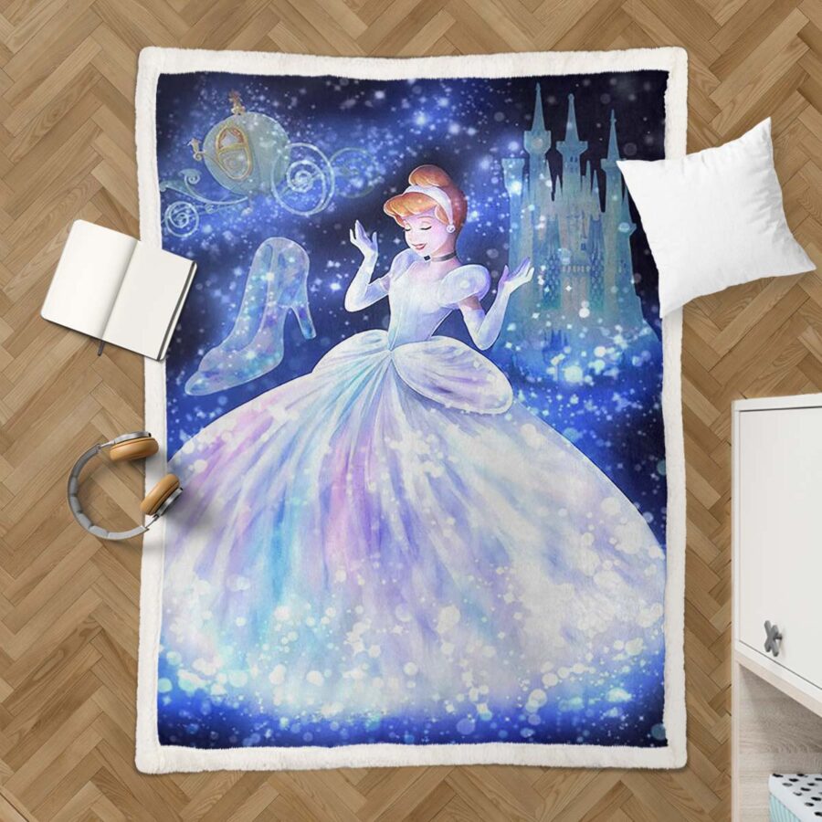 Cinderella Prinzessin Fairy Tail Decke - Fleecedecke – Bild 3