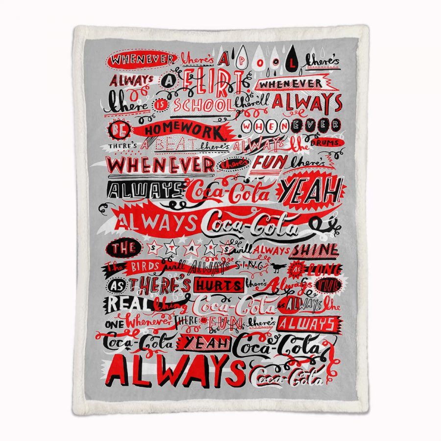 Coca Cola Spaß Decke - Fleecedecke – Bild 2