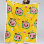 Cocomelon Alle Charaktere Gelb 04 Decke – Fleecedecke