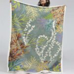 Korallenriffe Vintage Teppiche Decke – Fleecedecke