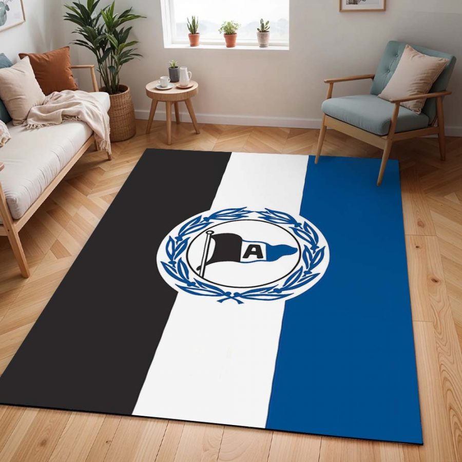 DSC Arminia Bielefeld Fc blau schwarz weiß Teppich – Bild 2