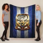 DSC Arminia Bielefeld Fc blaues Metall Fleecedecke – Decke