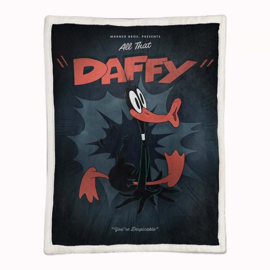 Daffy Looney Tunes 01 Decke - Fleecedecke – Bild 2