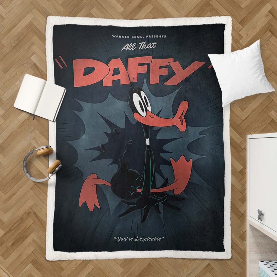 Daffy Looney Tunes 01 Decke - Fleecedecke – Bild 3