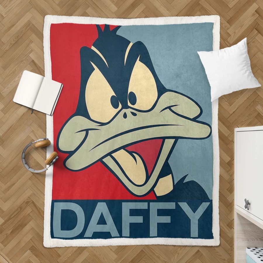 Daffy Looney Tunes 02 Decke - Fleecedecke – Bild 3