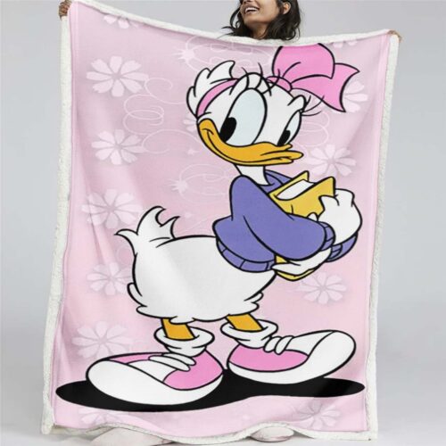 Daisy Duck süß 01 Decke - Fleecedecke