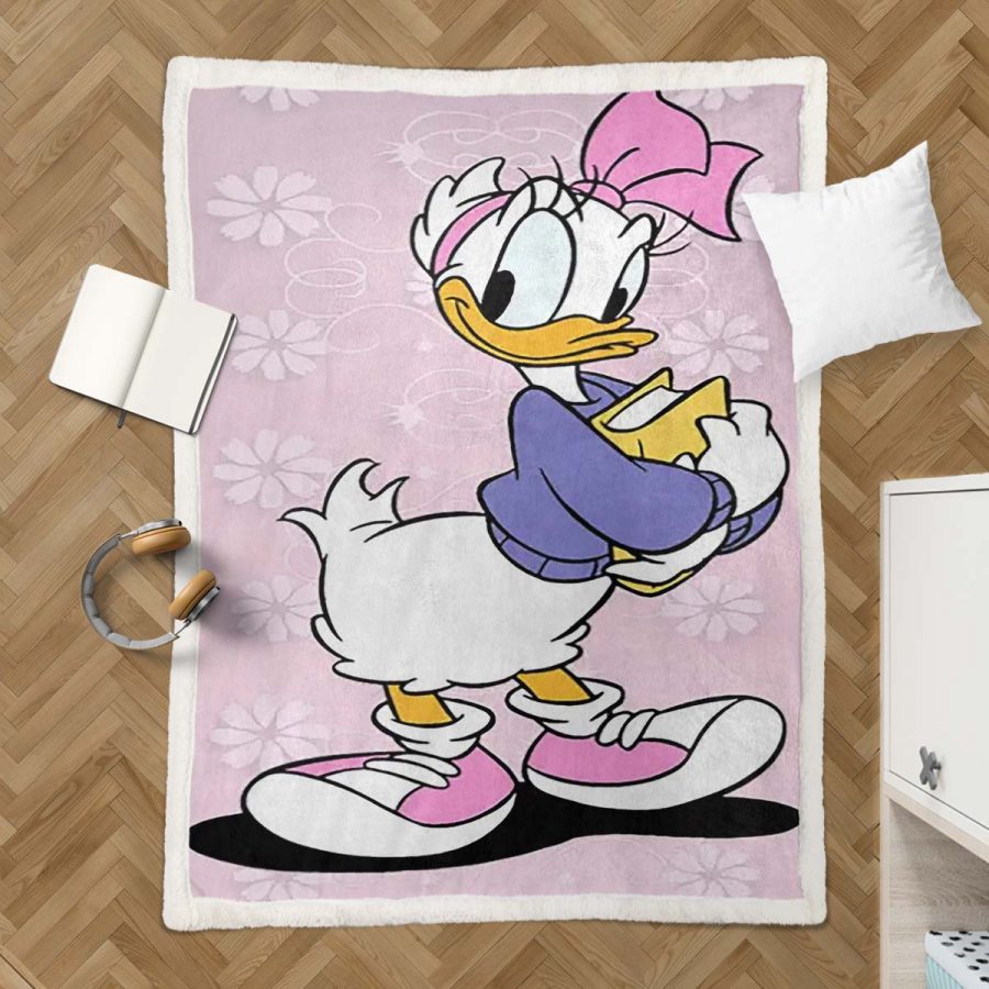 Daisy Duck süß 01 Decke - Fleecedecke – Bild 3