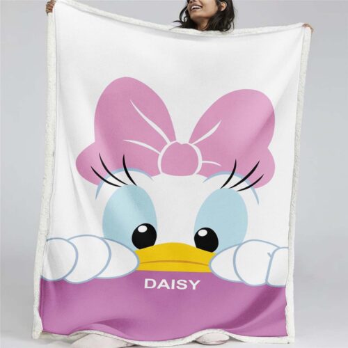 Daisy Duck süß 02 Decke - Fleecedecke