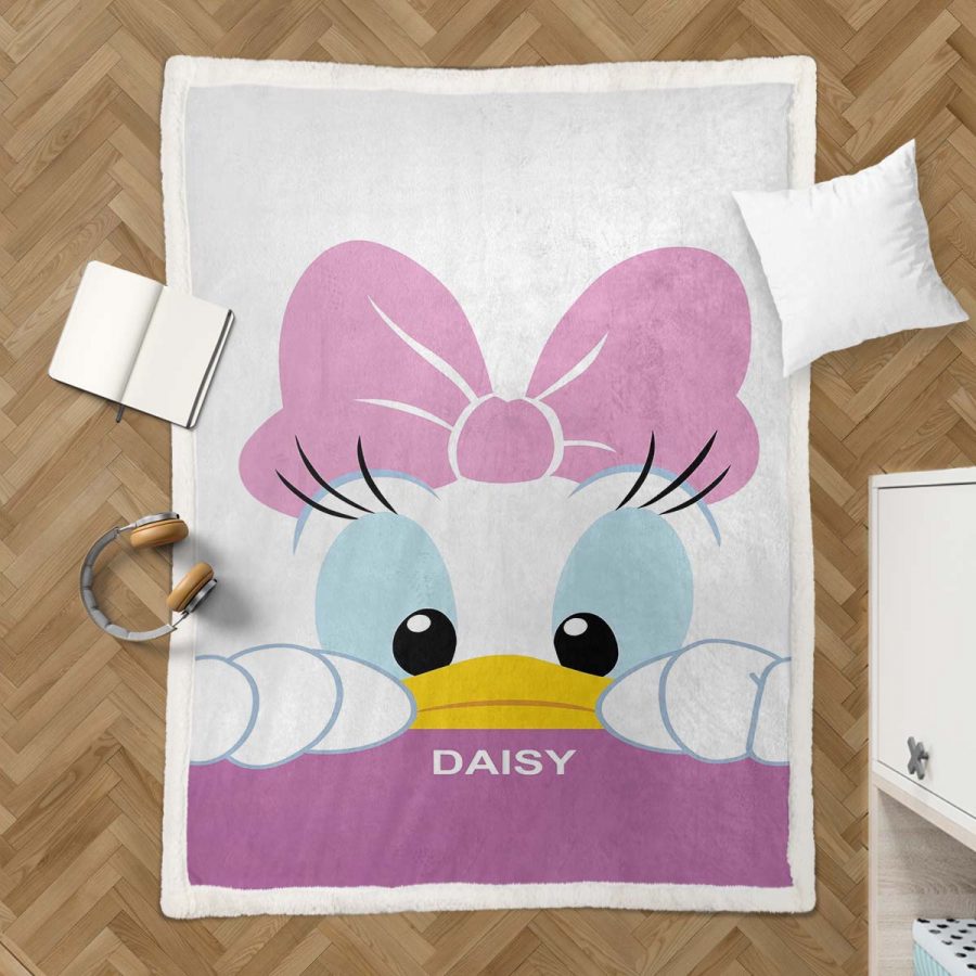Daisy Duck süß 02 Decke - Fleecedecke – Bild 3