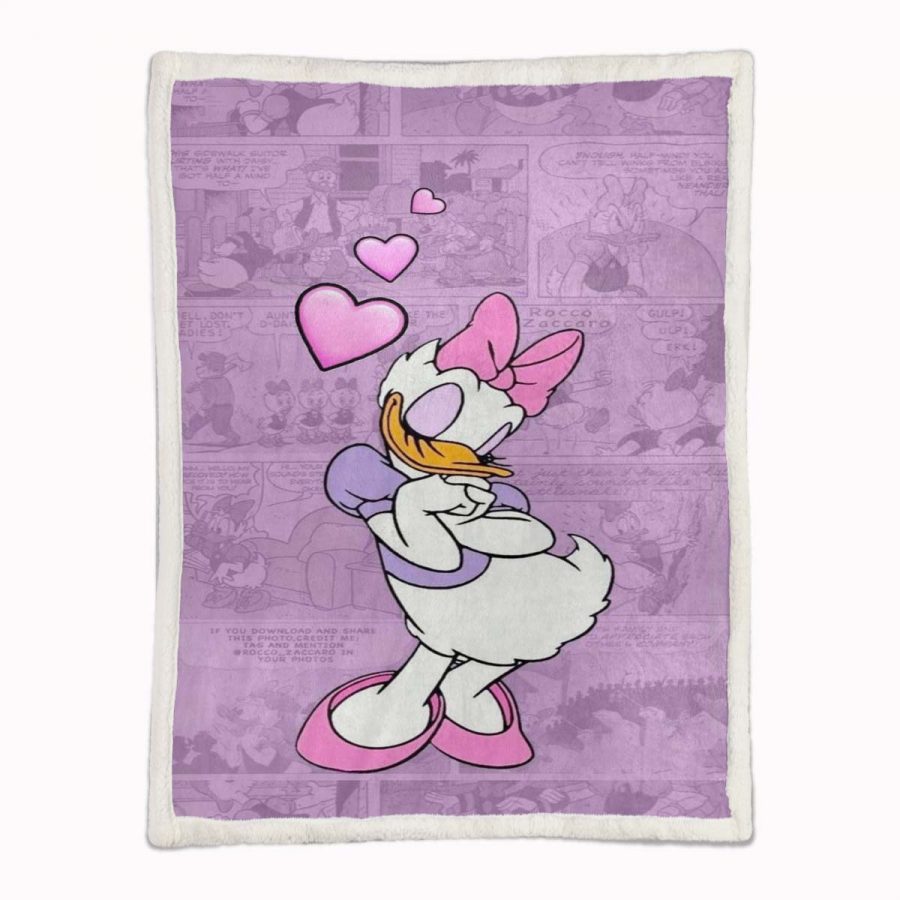 Daisy Duck süß 03 Decke - Fleecedecke – Bild 2