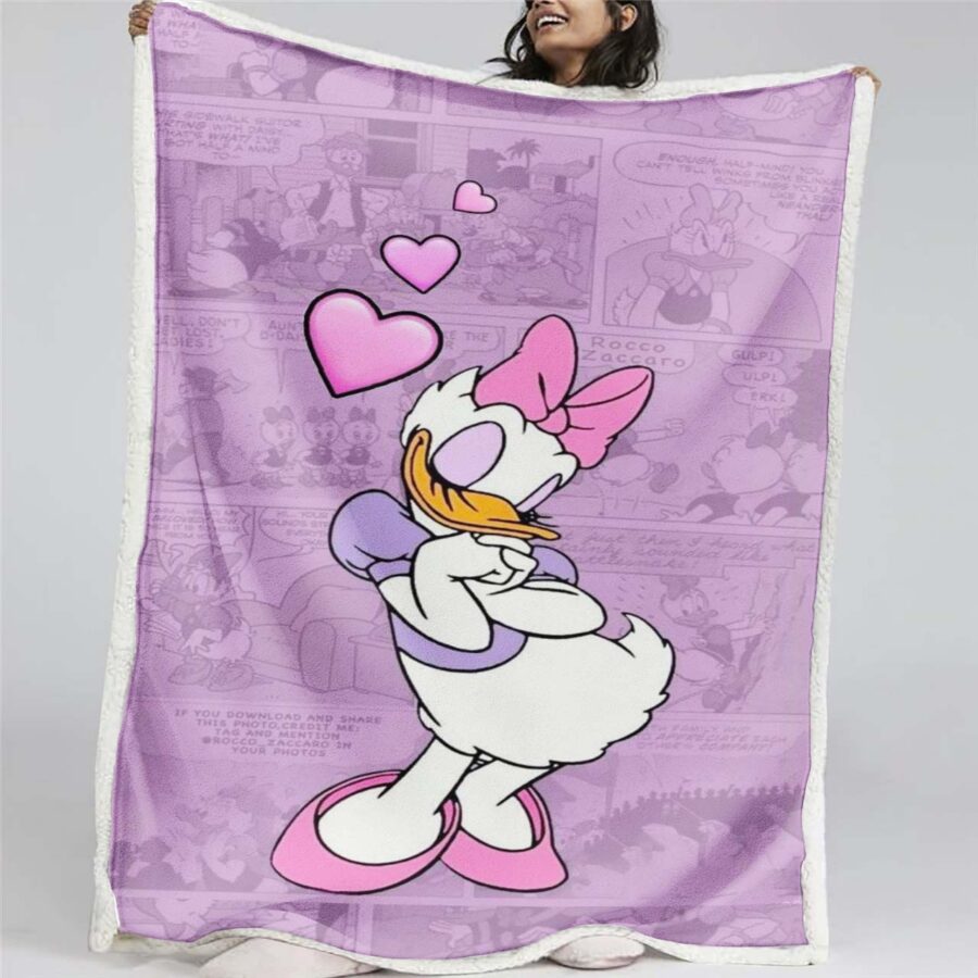 Daisy Duck süß 03 Decke - Fleecedecke