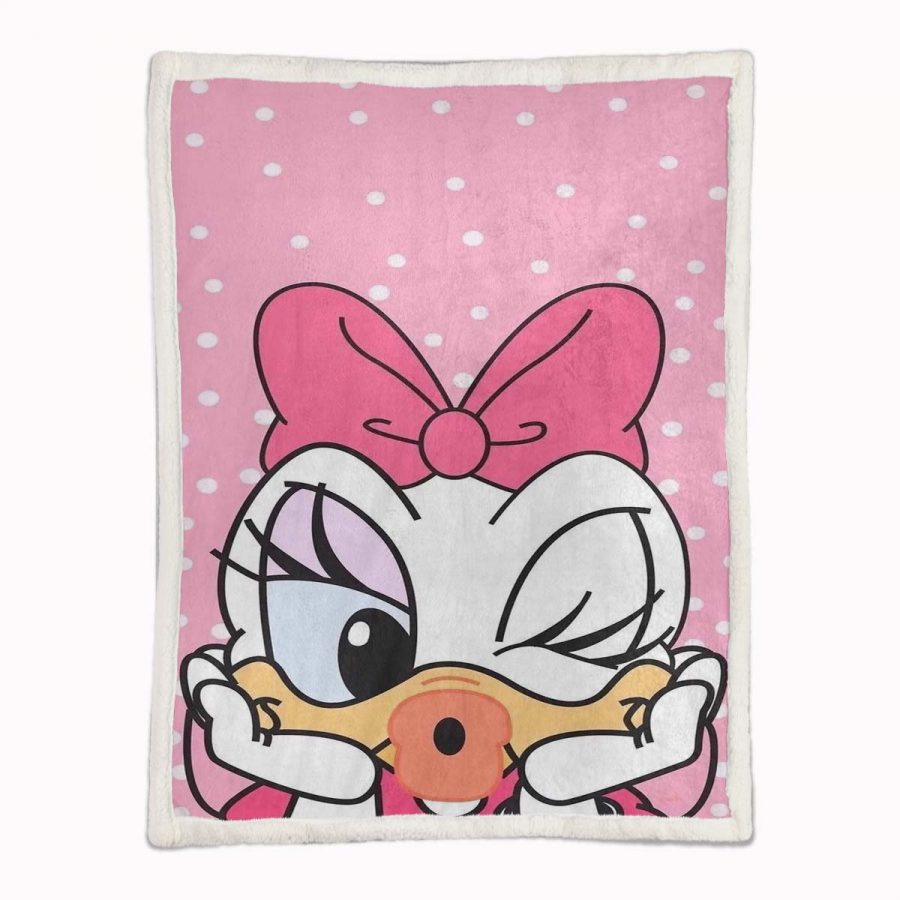 Daisy Duck süß 05 Decke - Fleecedecke – Bild 2