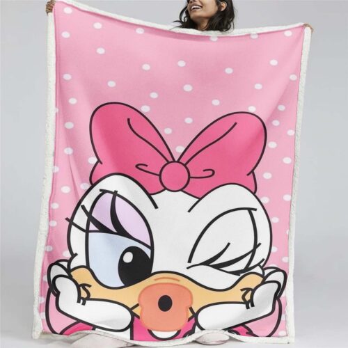 Daisy Duck süß 05 Decke - Fleecedecke