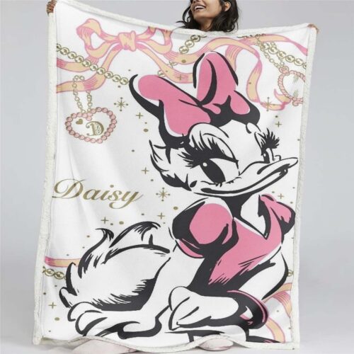 Daisy Duck süß 06 Decke - Fleecedecke