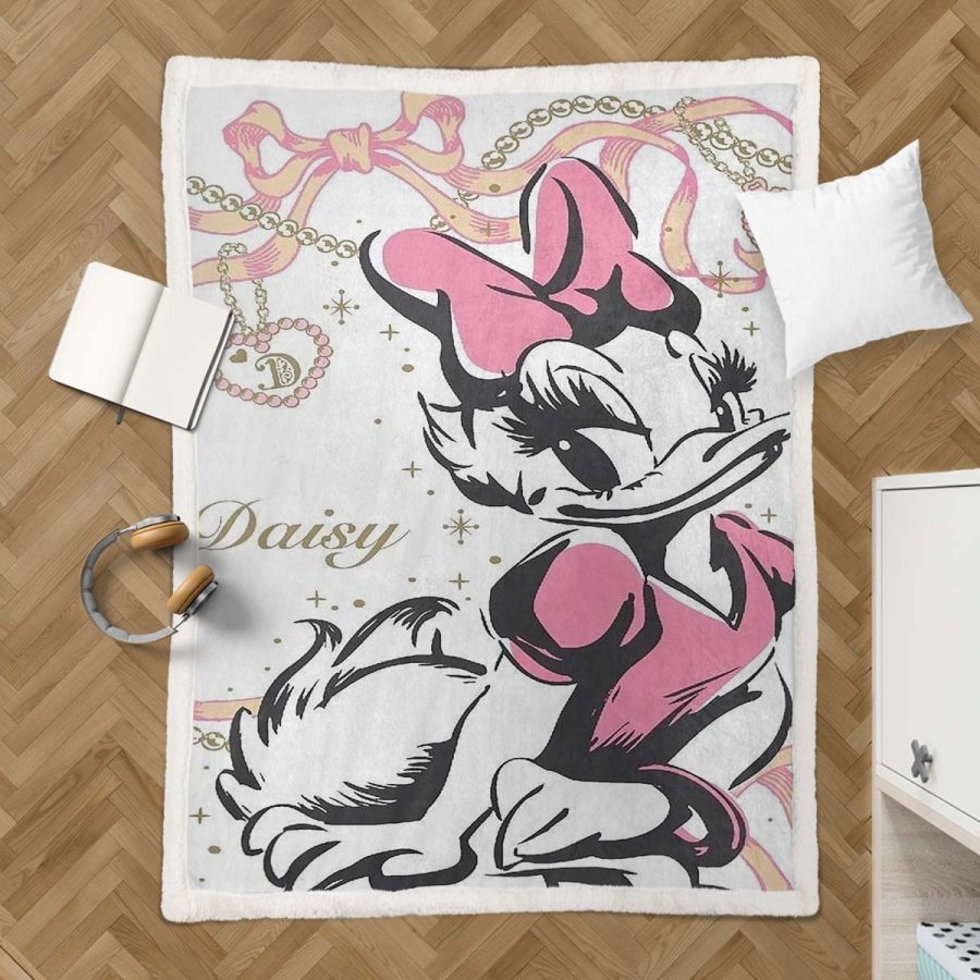 Daisy Duck süß 06 Decke - Fleecedecke – Bild 3