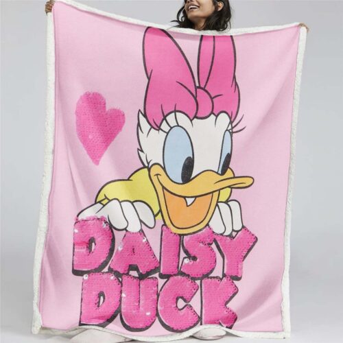 Daisy Duck süß 07 Decke - Fleecedecke