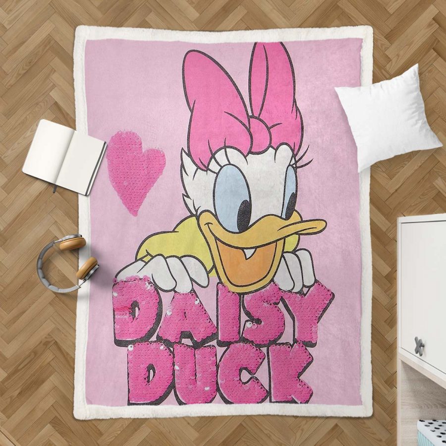 Daisy Duck süß 07 Decke - Fleecedecke – Bild 3