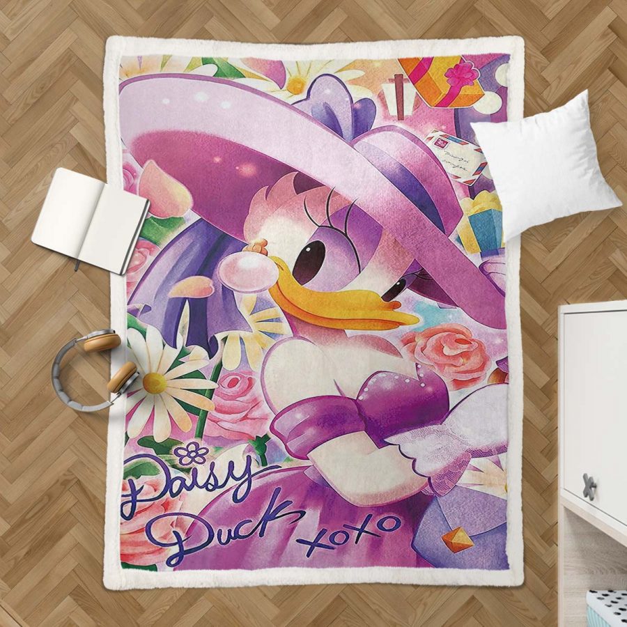 Daisy Duck Dame 04 Decke - Fleecedecke – Bild 3