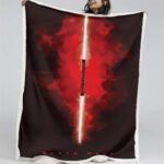 Darth Vader Rotes Lichtschwert 02 Decke – Fleecedecke
